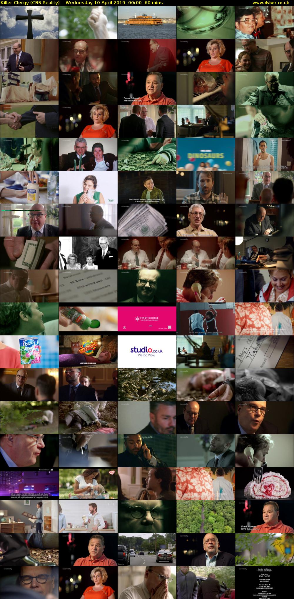 Killer Clergy (CBS Reality) Wednesday 10 April 2019 00:00 - 01:00