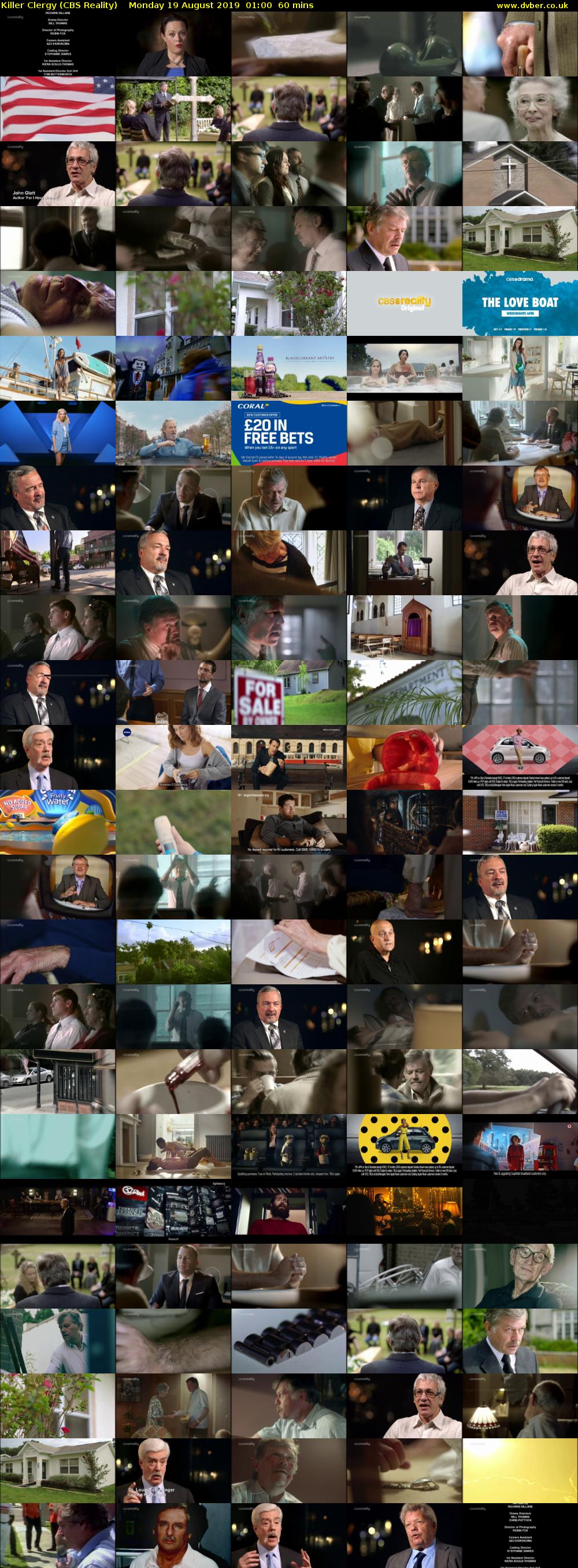 Killer Clergy (CBS Reality) Monday 19 August 2019 01:00 - 02:00