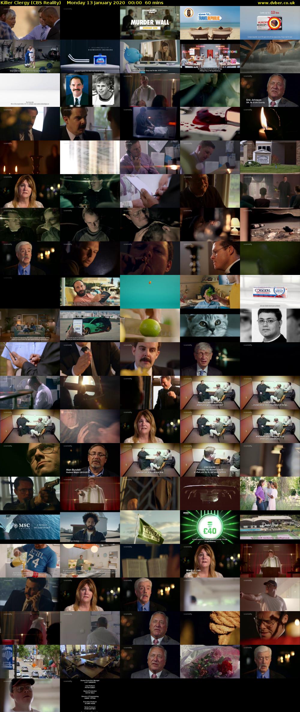Killer Clergy (CBS Reality) Monday 13 January 2020 00:00 - 01:00