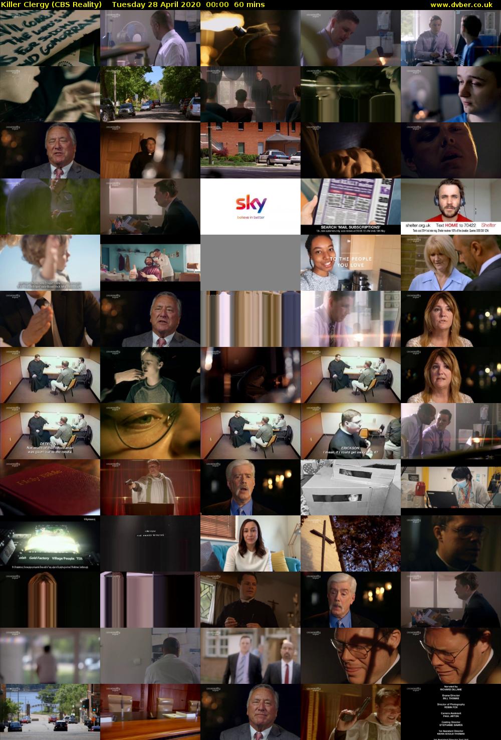 Killer Clergy (CBS Reality) Tuesday 28 April 2020 00:00 - 01:00