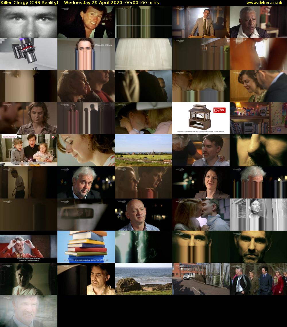 Killer Clergy (CBS Reality) Wednesday 29 April 2020 00:00 - 01:00
