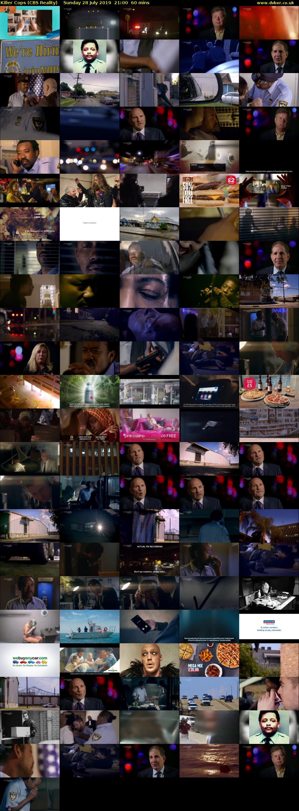 Killer Cops (CBS Reality) Sunday 28 July 2019 21:00 - 22:00