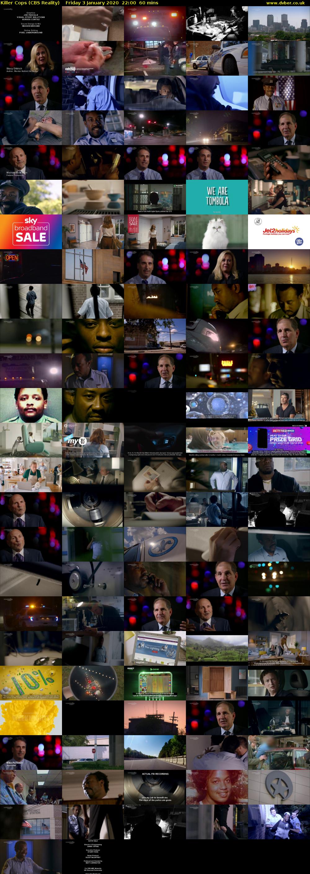 Killer Cops (CBS Reality) Friday 3 January 2020 22:00 - 23:00