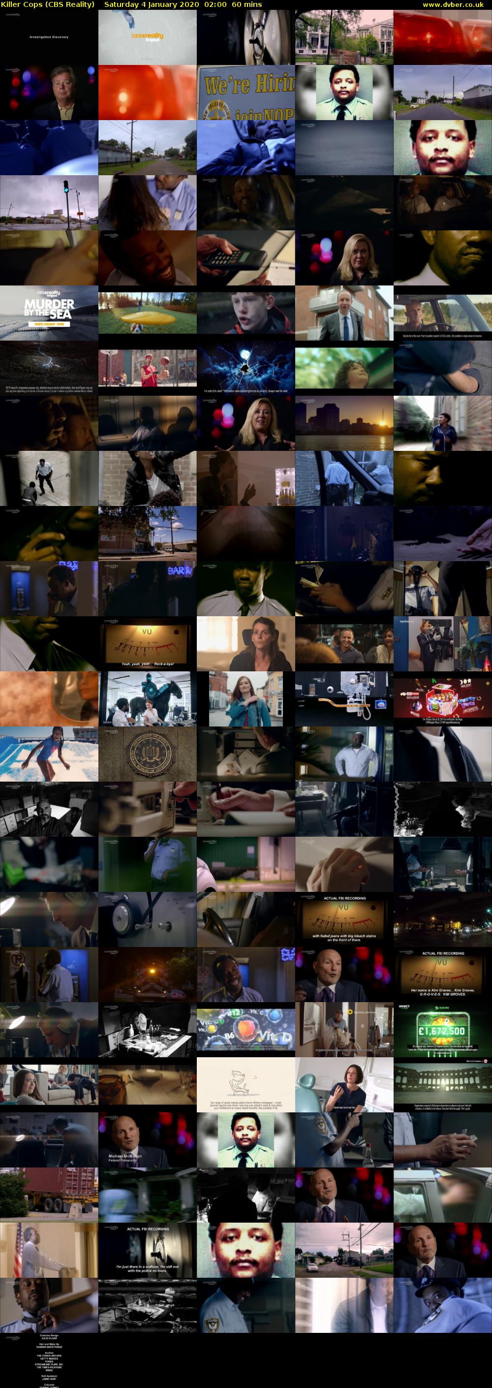 Killer Cops (CBS Reality) Saturday 4 January 2020 02:00 - 03:00