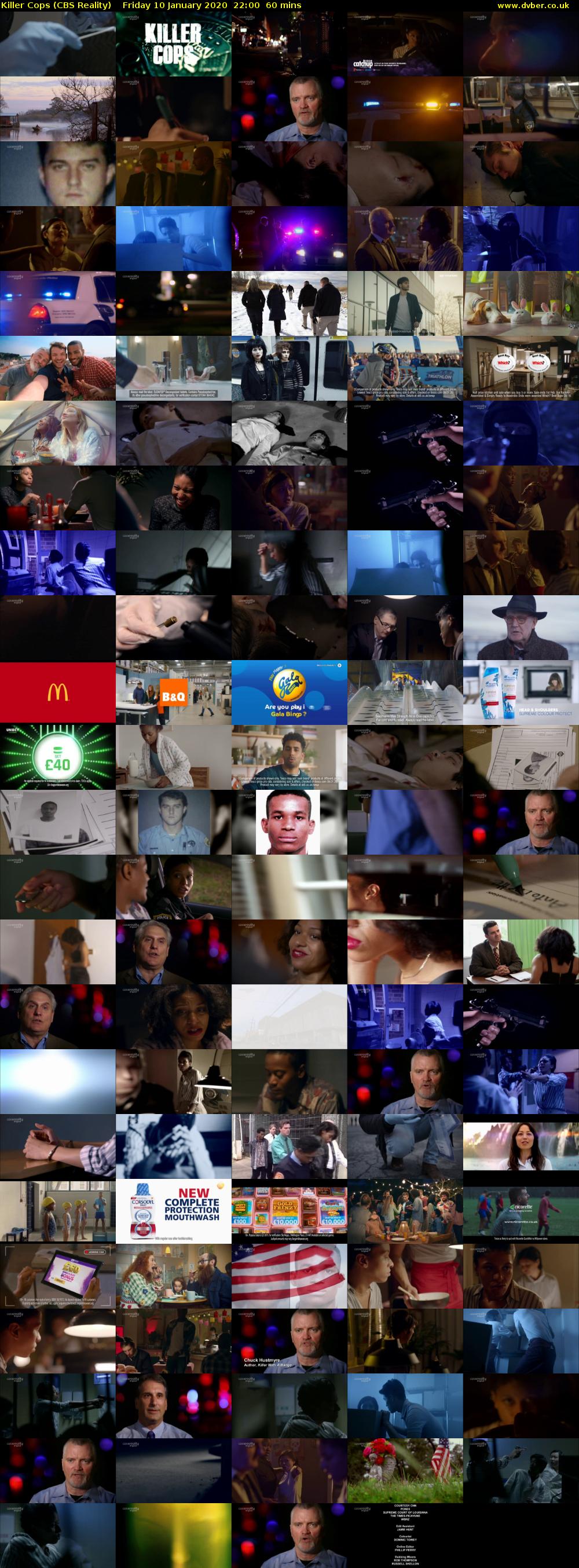 Killer Cops (CBS Reality) Friday 10 January 2020 22:00 - 23:00