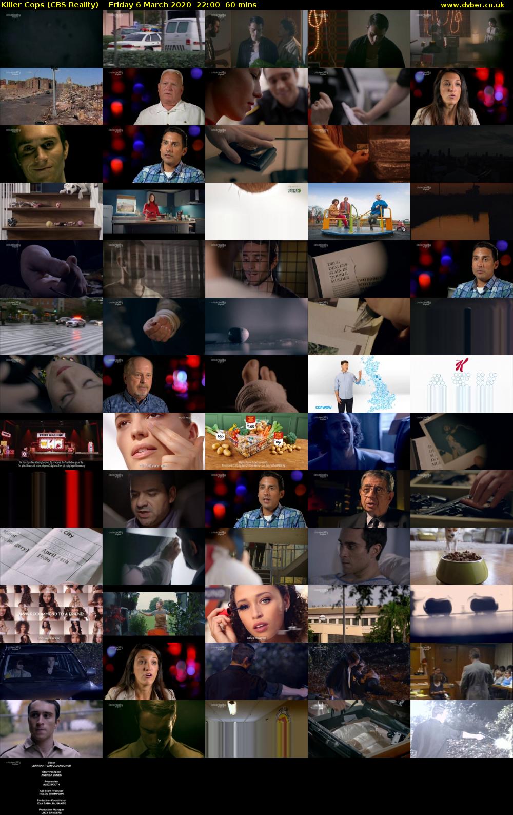 Killer Cops (CBS Reality) Friday 6 March 2020 22:00 - 23:00