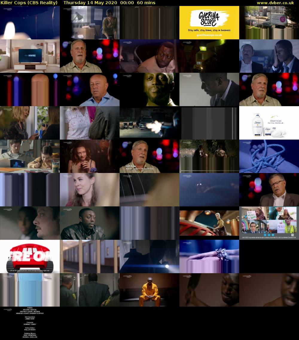 Killer Cops (CBS Reality) Thursday 14 May 2020 00:00 - 01:00