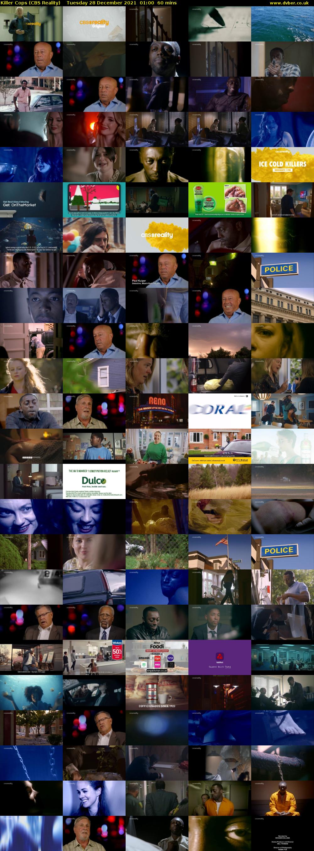 Killer Cops (CBS Reality) Tuesday 28 December 2021 01:00 - 02:00