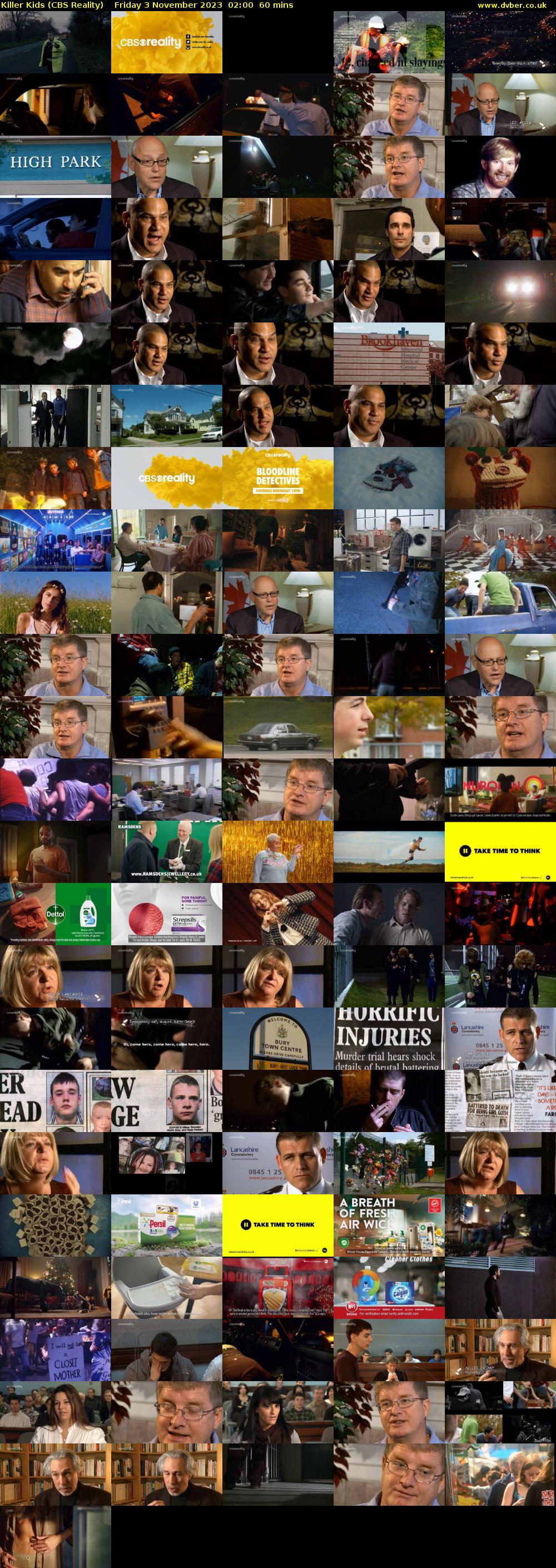 Killer Kids (CBS Reality) Friday 3 November 2023 02:00 - 03:00