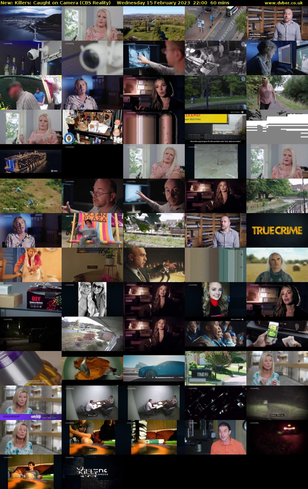 Killers: Caught on Camera (CBS Reality) Wednesday 15 February 2023 22:00 - 23:00