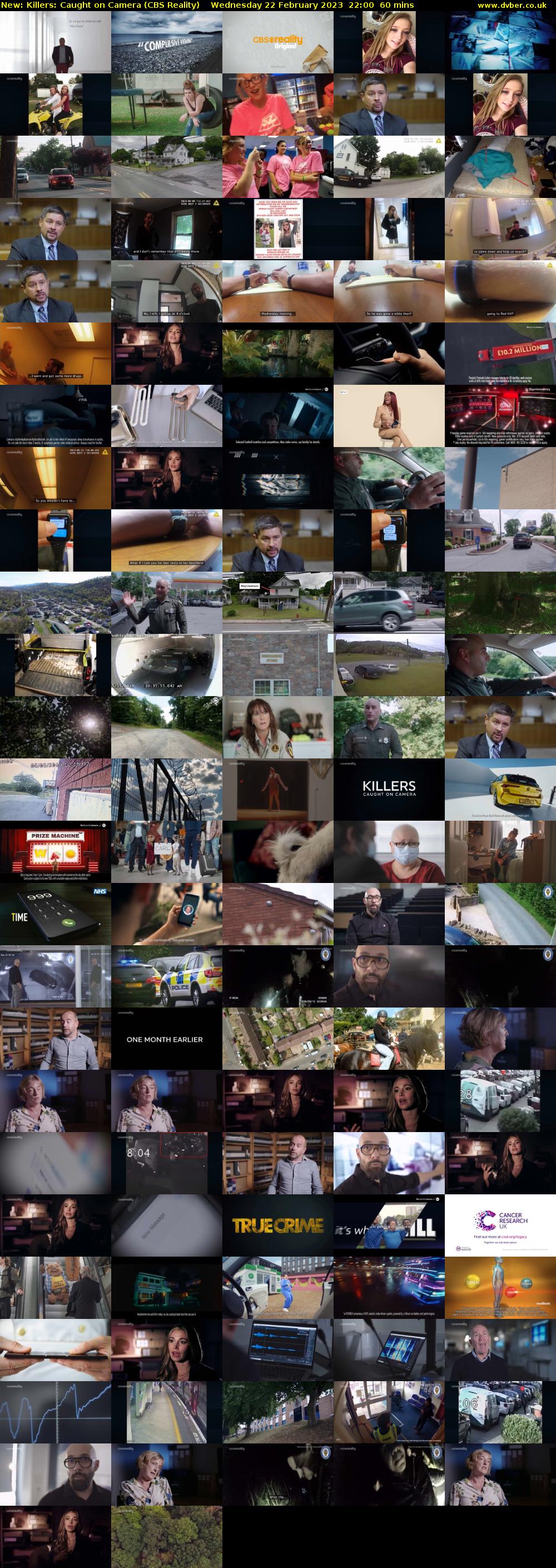Killers: Caught on Camera (CBS Reality) Wednesday 22 February 2023 22:00 - 23:00