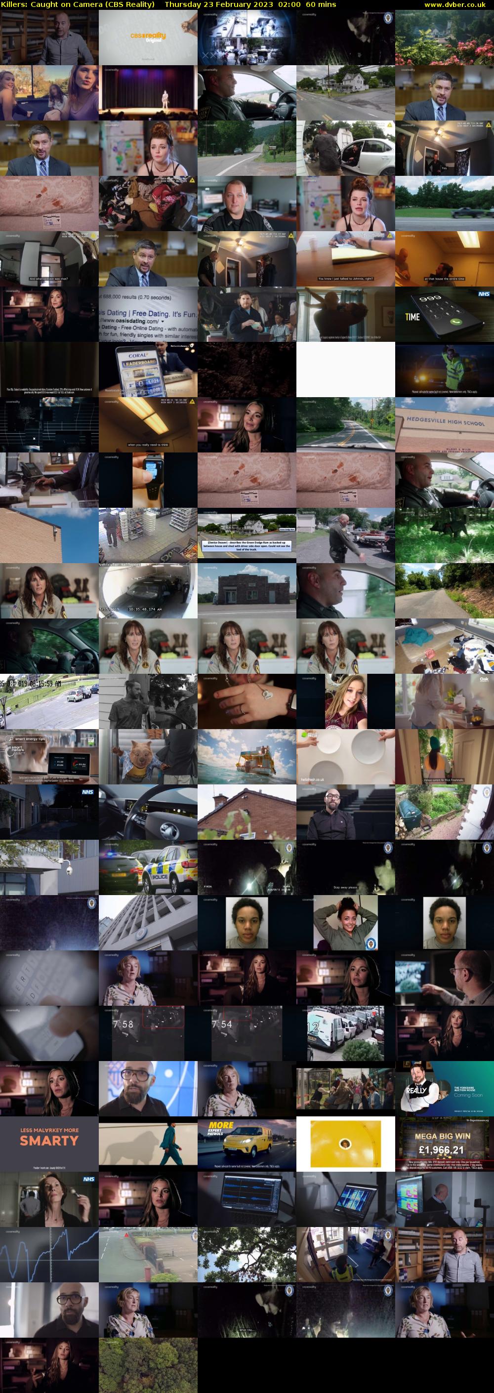 Killers: Caught on Camera (CBS Reality) Thursday 23 February 2023 02:00 - 03:00