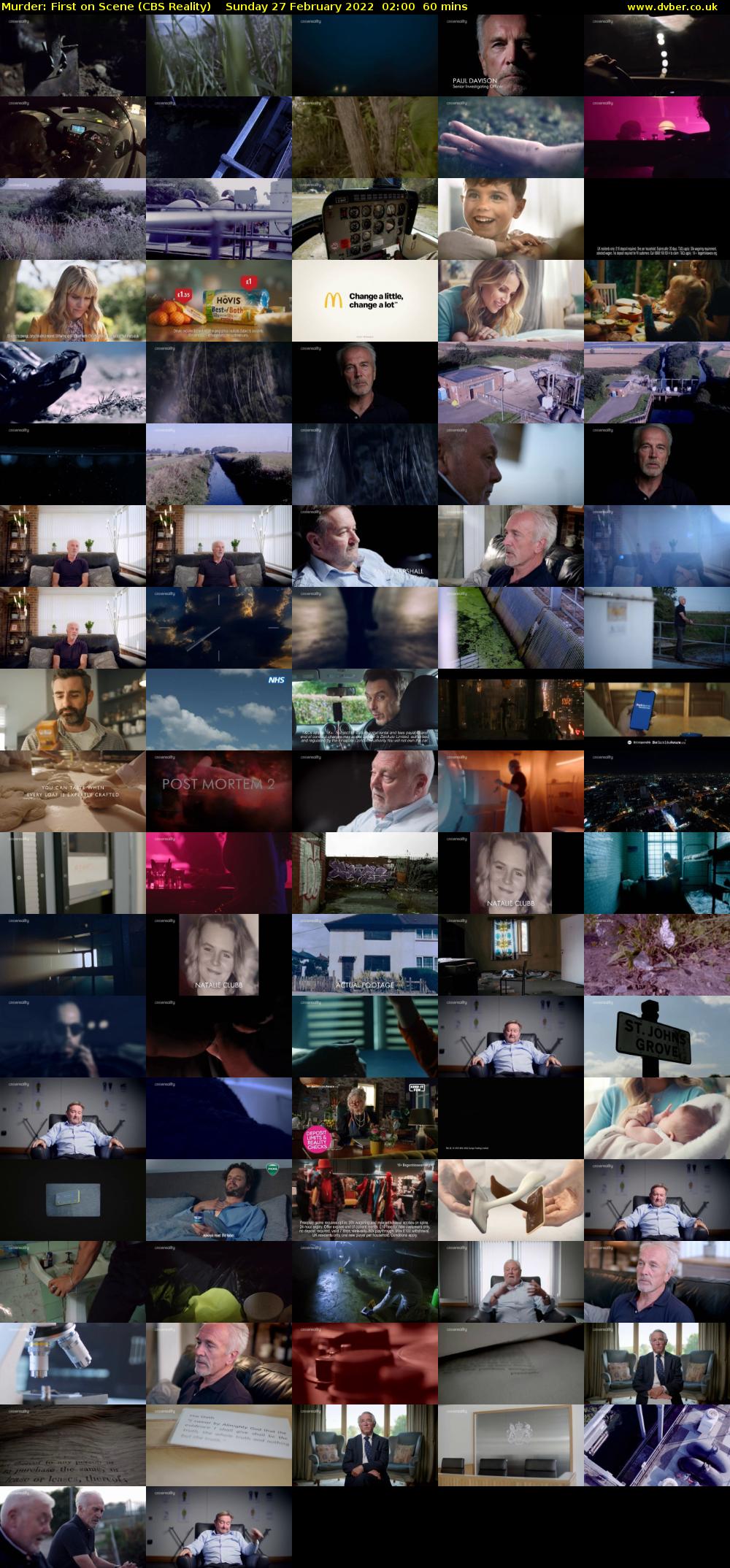 Murder: First on Scene (CBS Reality) Sunday 27 February 2022 02:00 - 03:00
