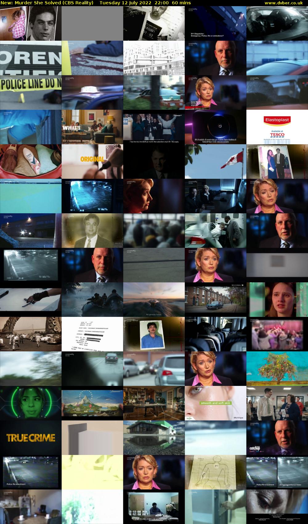 Murder She Solved (CBS Reality) Tuesday 12 July 2022 22:00 - 23:00