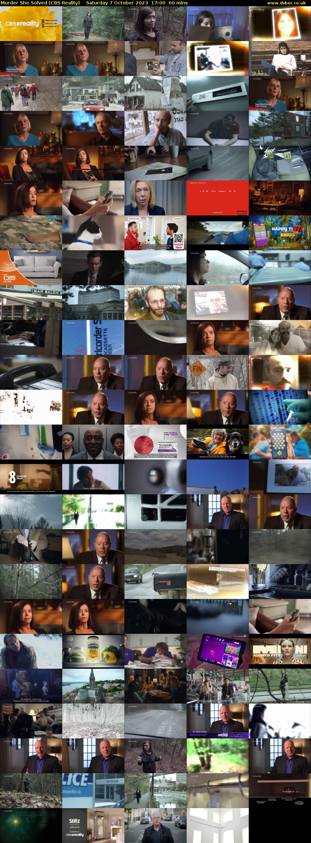 Murder She Solved (CBS Reality) Saturday 7 October 2023 17:00 - 18:00