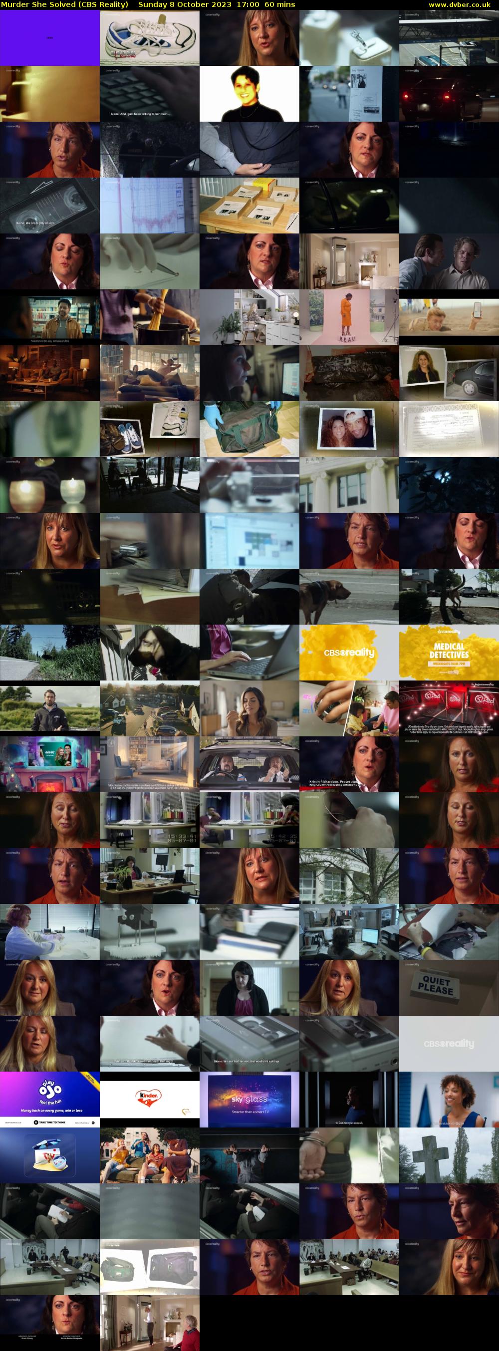 Murder She Solved (CBS Reality) Sunday 8 October 2023 17:00 - 18:00