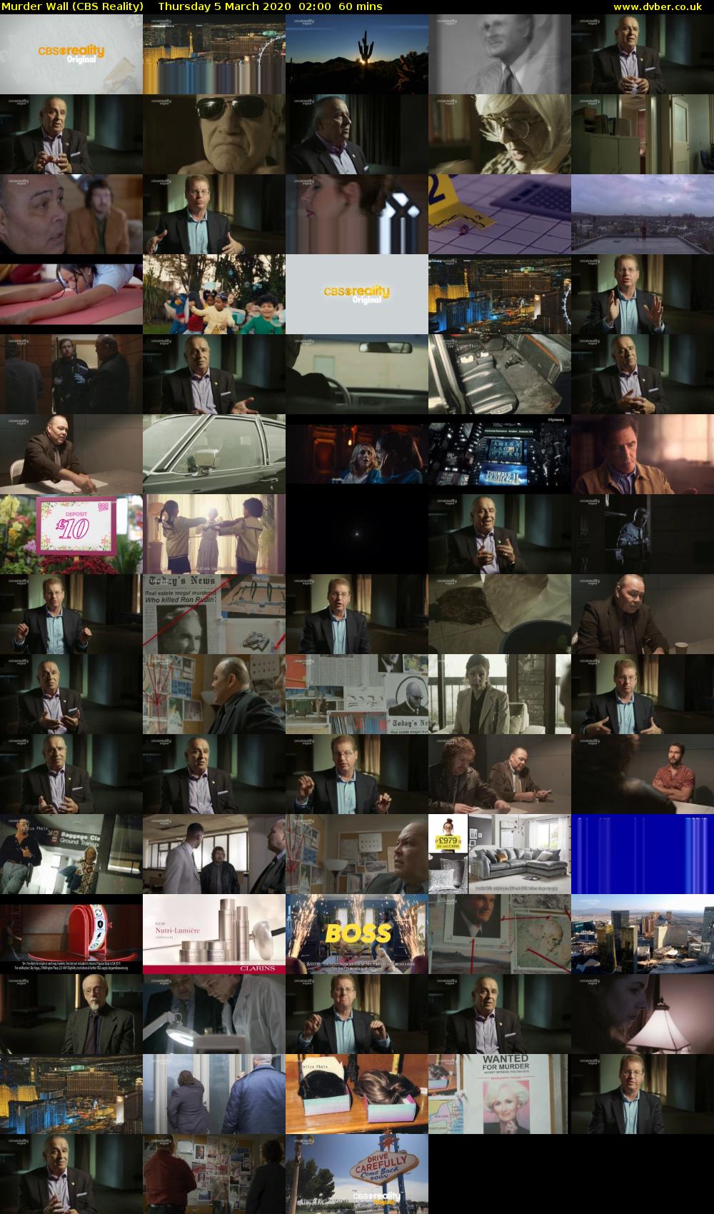 Murder Wall (CBS Reality) Thursday 5 March 2020 02:00 - 03:00