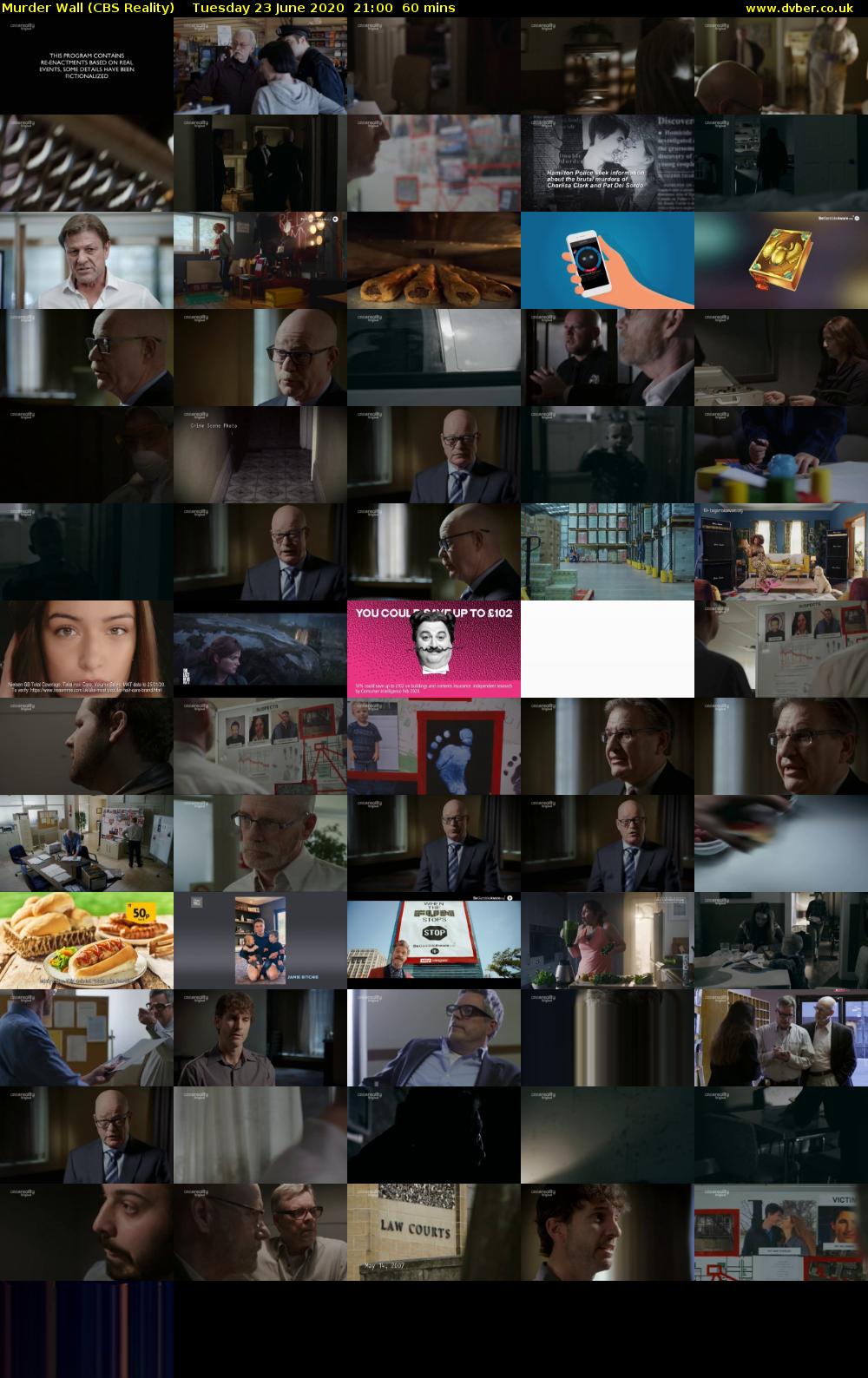 Murder Wall (CBS Reality) Tuesday 23 June 2020 21:00 - 22:00