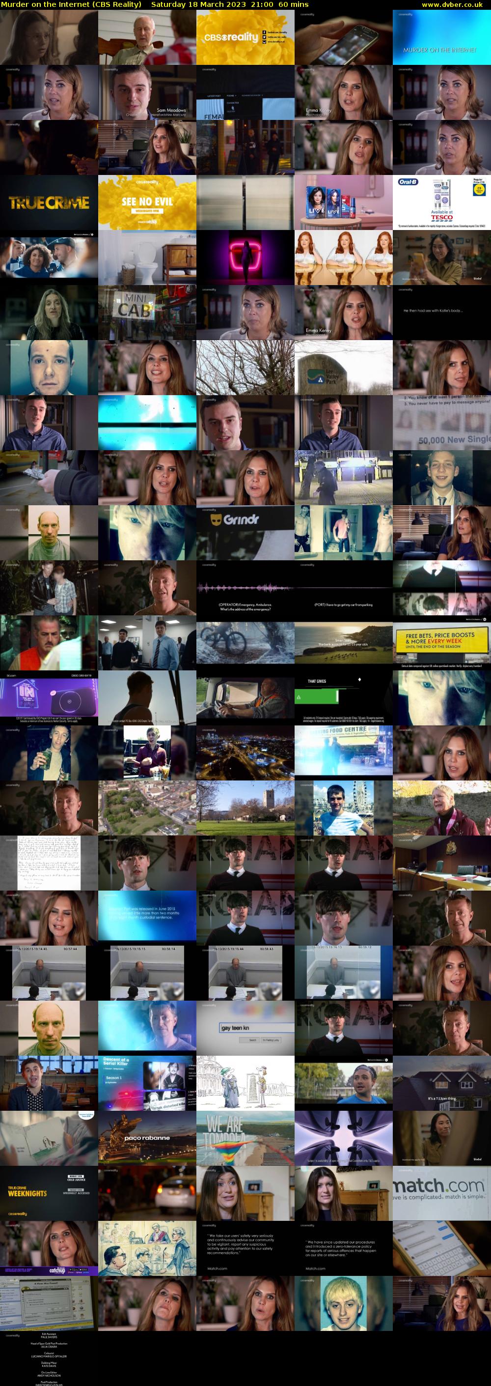 Murder on the Internet (CBS Reality) Saturday 18 March 2023 21:00 - 22:00