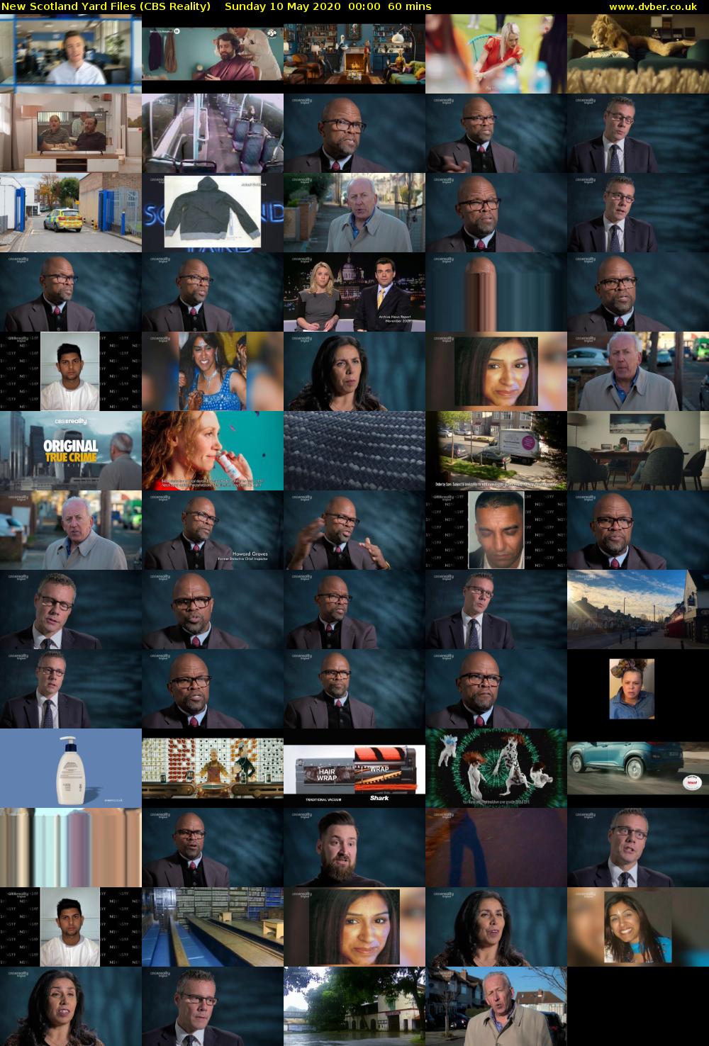 New Scotland Yard Files (CBS Reality) Sunday 10 May 2020 00:00 - 01:00