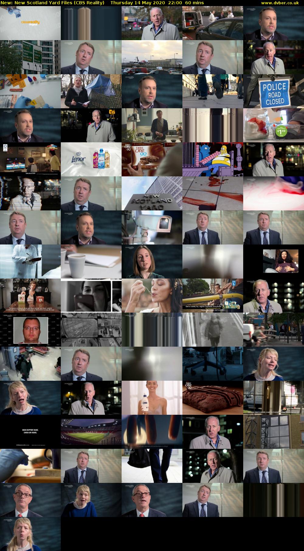 New Scotland Yard Files (CBS Reality) Thursday 14 May 2020 22:00 - 23:00