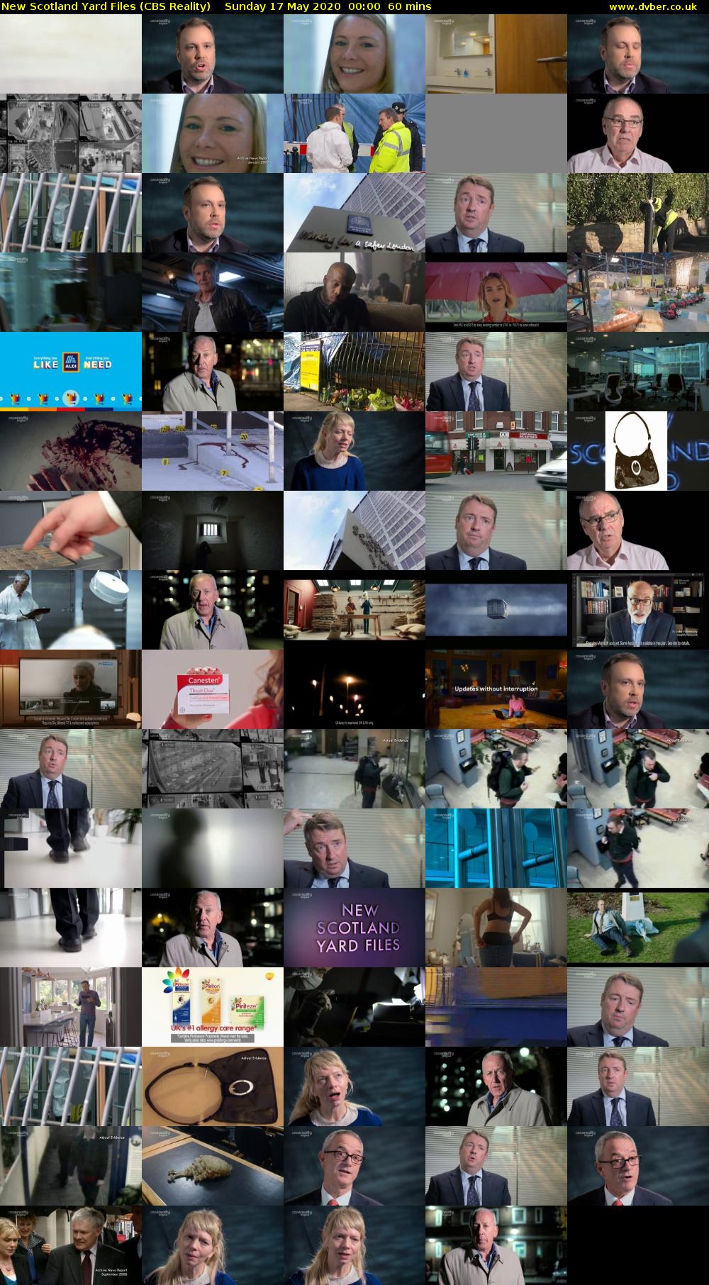 New Scotland Yard Files (CBS Reality) Sunday 17 May 2020 00:00 - 01:00