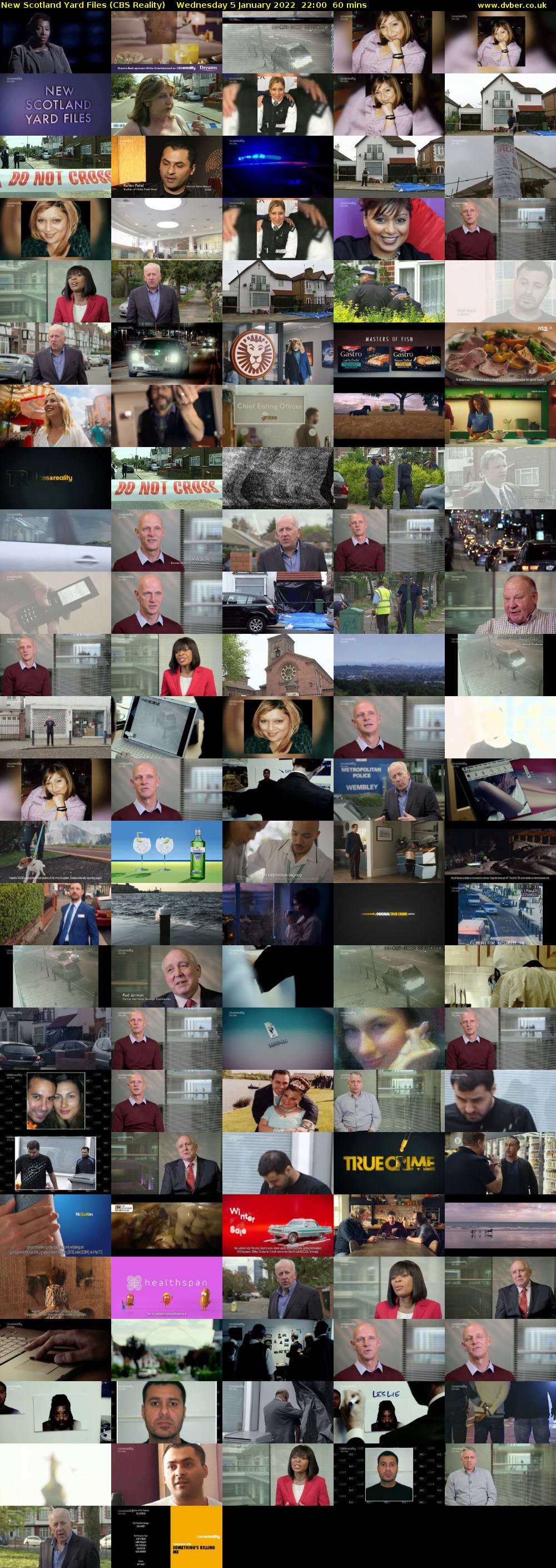 New Scotland Yard Files (CBS Reality) Wednesday 5 January 2022 22:00 - 23:00