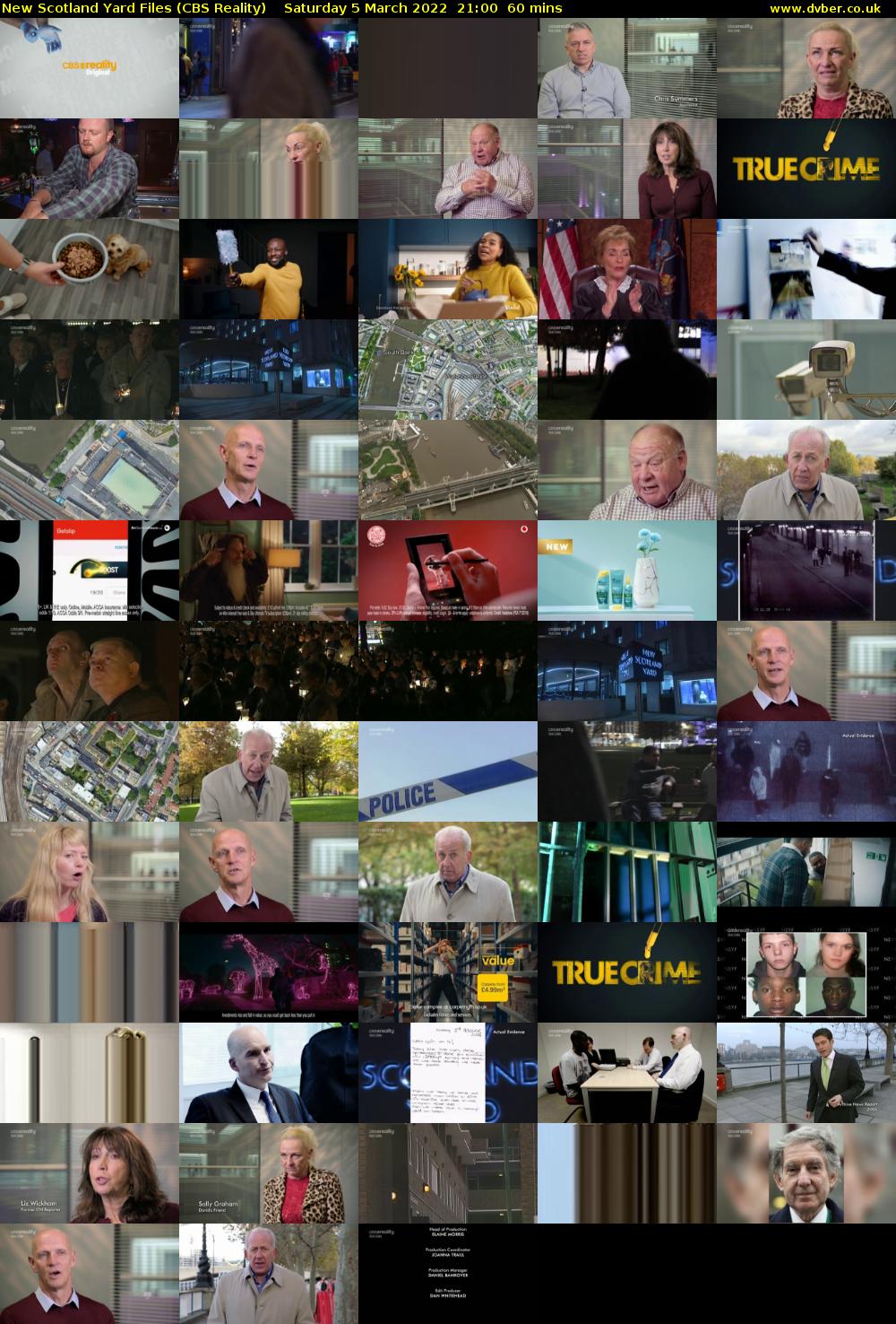New Scotland Yard Files (CBS Reality) Saturday 5 March 2022 21:00 - 22:00