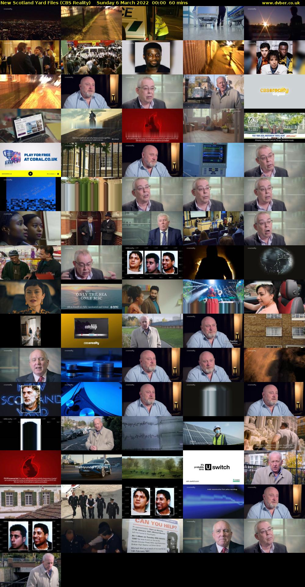 New Scotland Yard Files (CBS Reality) Sunday 6 March 2022 00:00 - 01:00