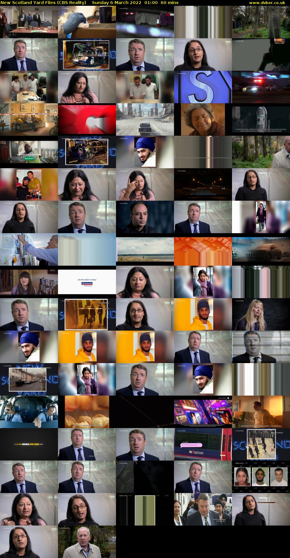 New Scotland Yard Files (CBS Reality) Sunday 6 March 2022 01:00 - 02:00