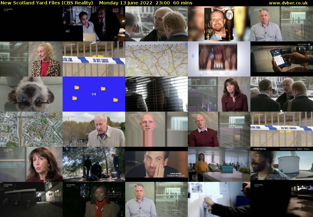 New Scotland Yard Files (CBS Reality) Monday 13 June 2022 23:00 - 00:00