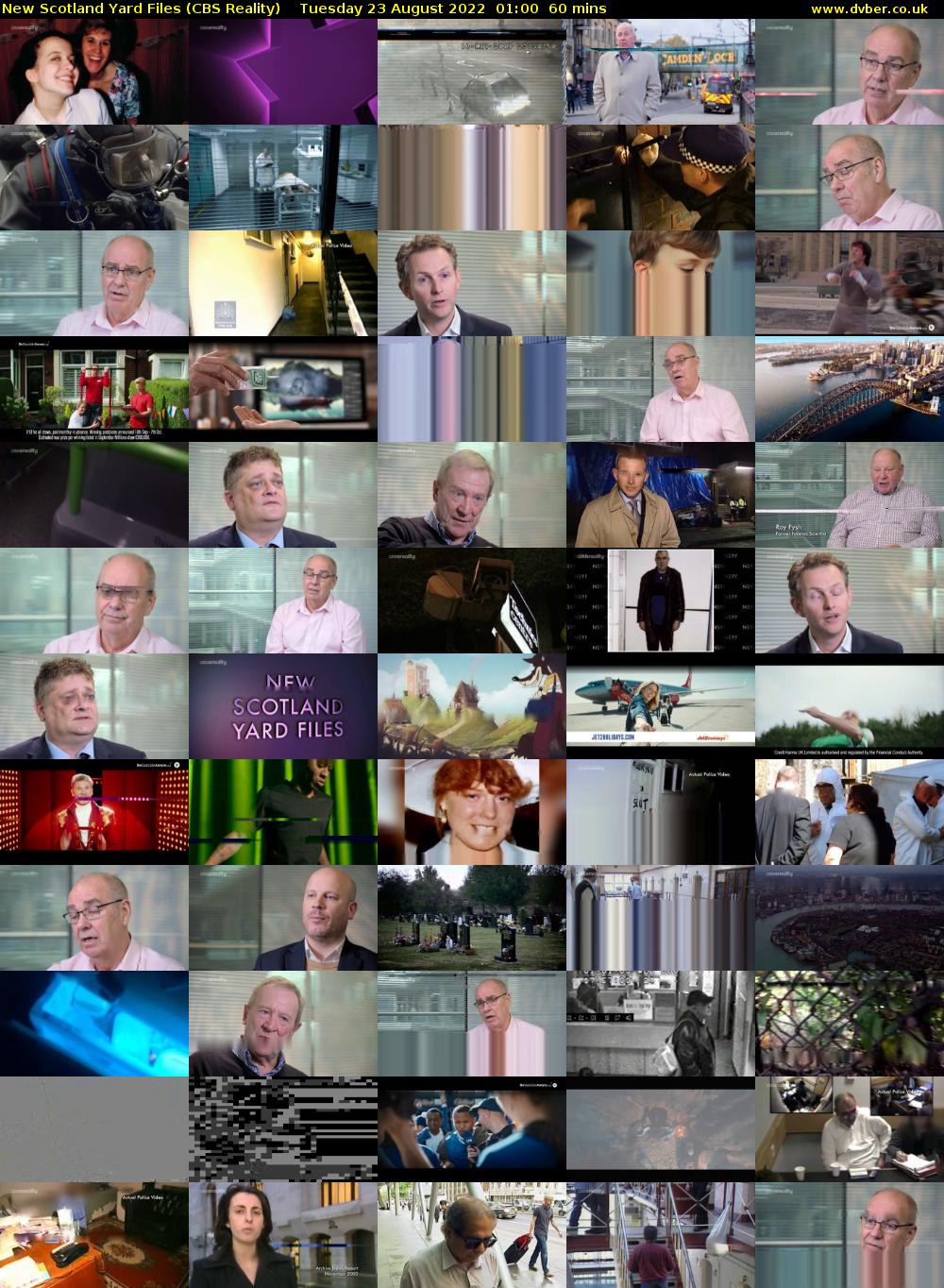 New Scotland Yard Files (CBS Reality) Tuesday 23 August 2022 01:00 - 02:00