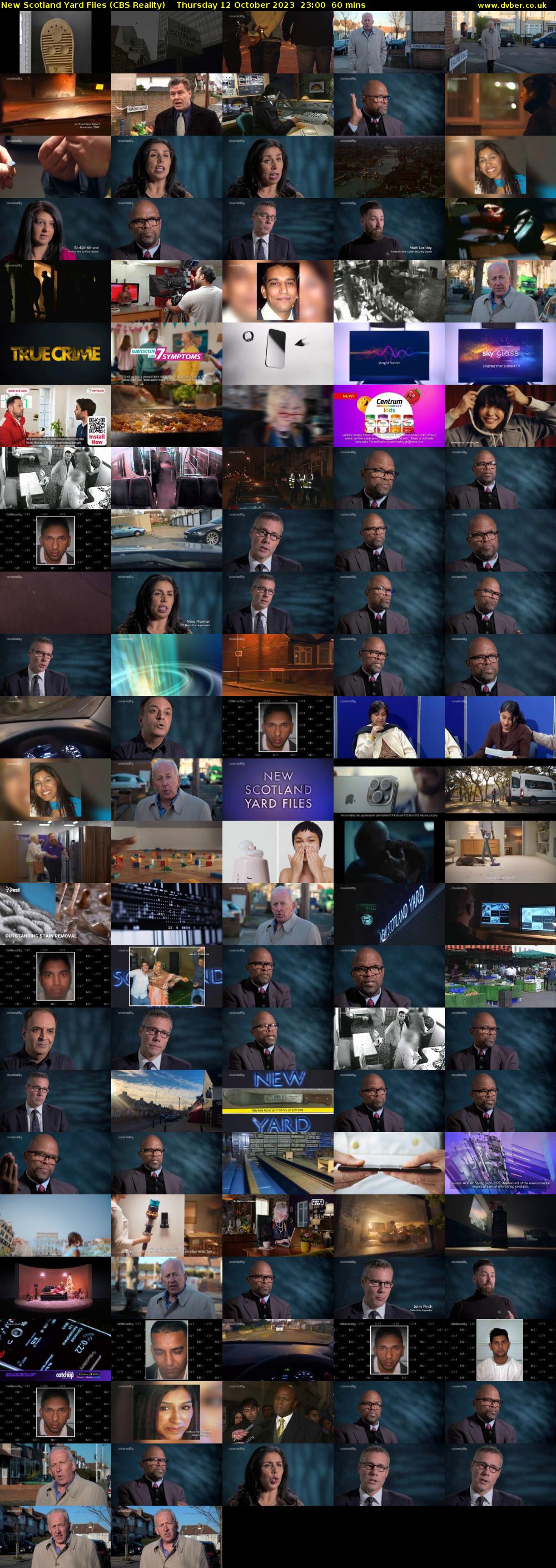 New Scotland Yard Files (CBS Reality) Thursday 12 October 2023 23:00 - 00:00