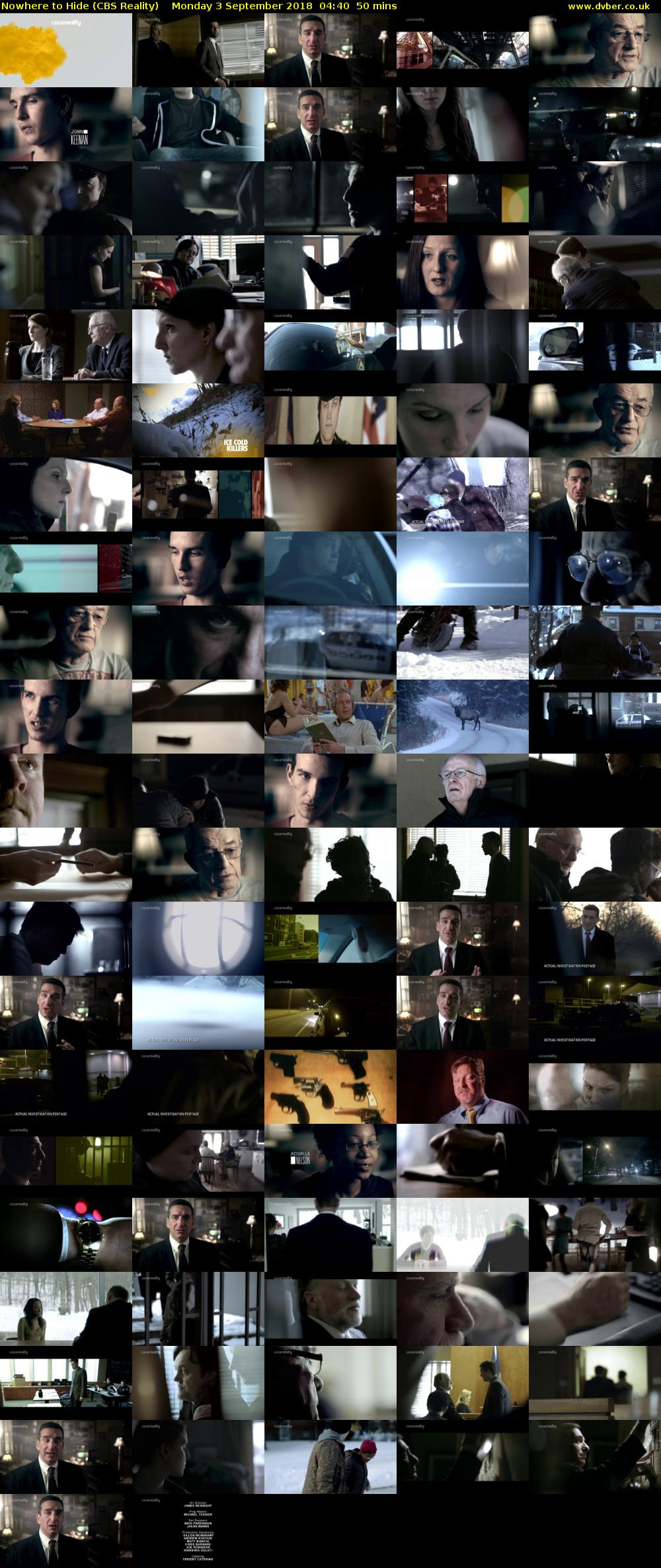 Nowhere to Hide (CBS Reality) Monday 3 September 2018 04:40 - 05:30