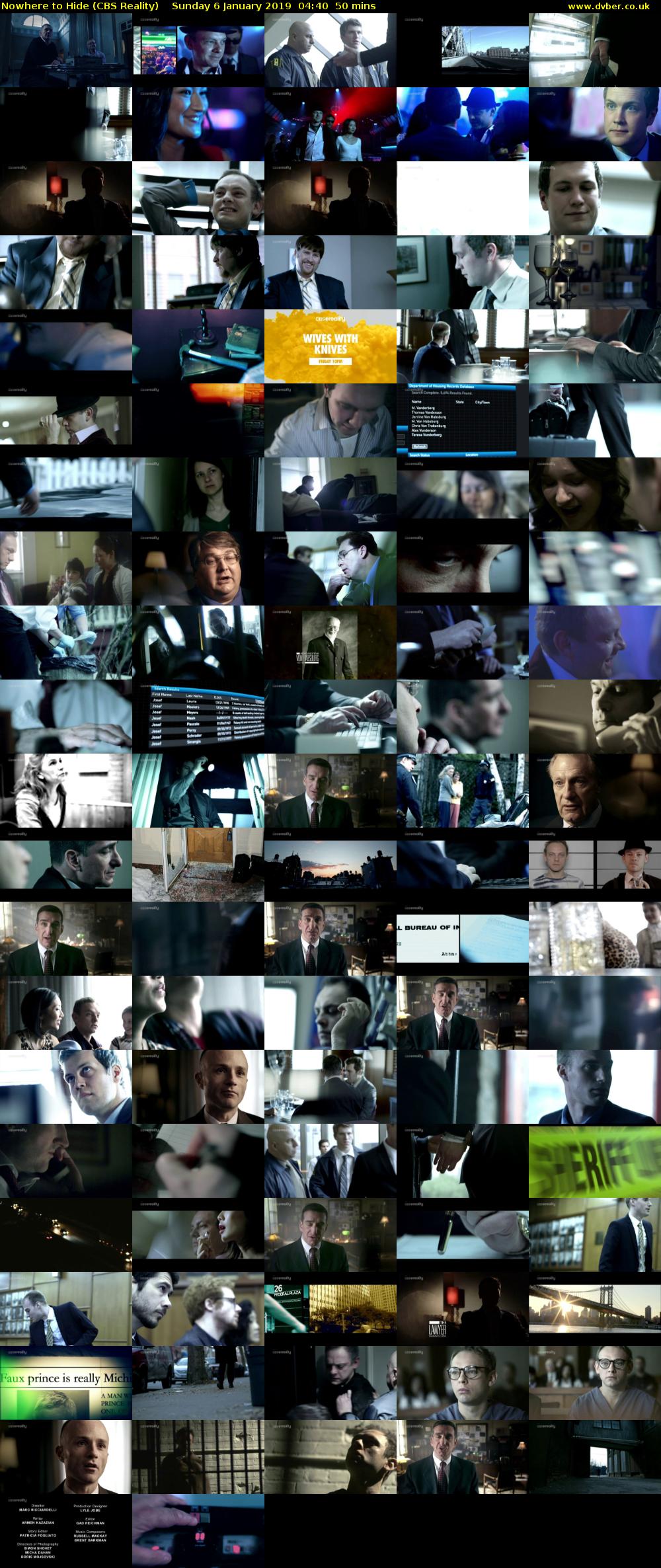 Nowhere to Hide (CBS Reality) Sunday 6 January 2019 04:40 - 05:30