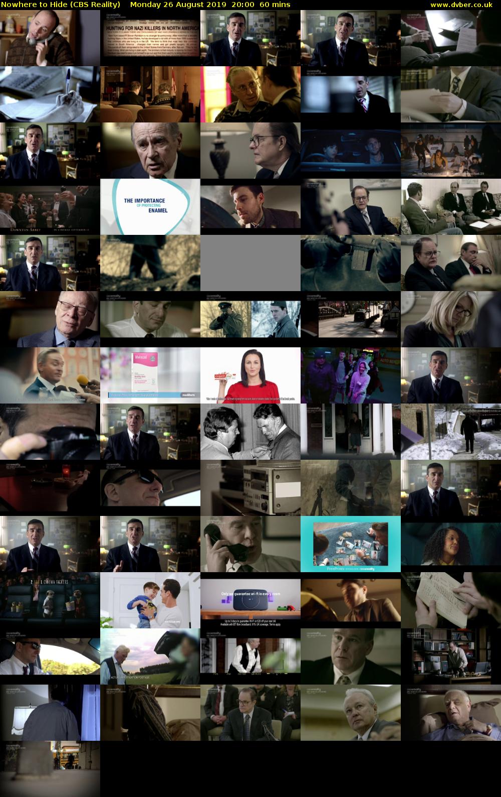 Nowhere to Hide (CBS Reality) Monday 26 August 2019 20:00 - 21:00