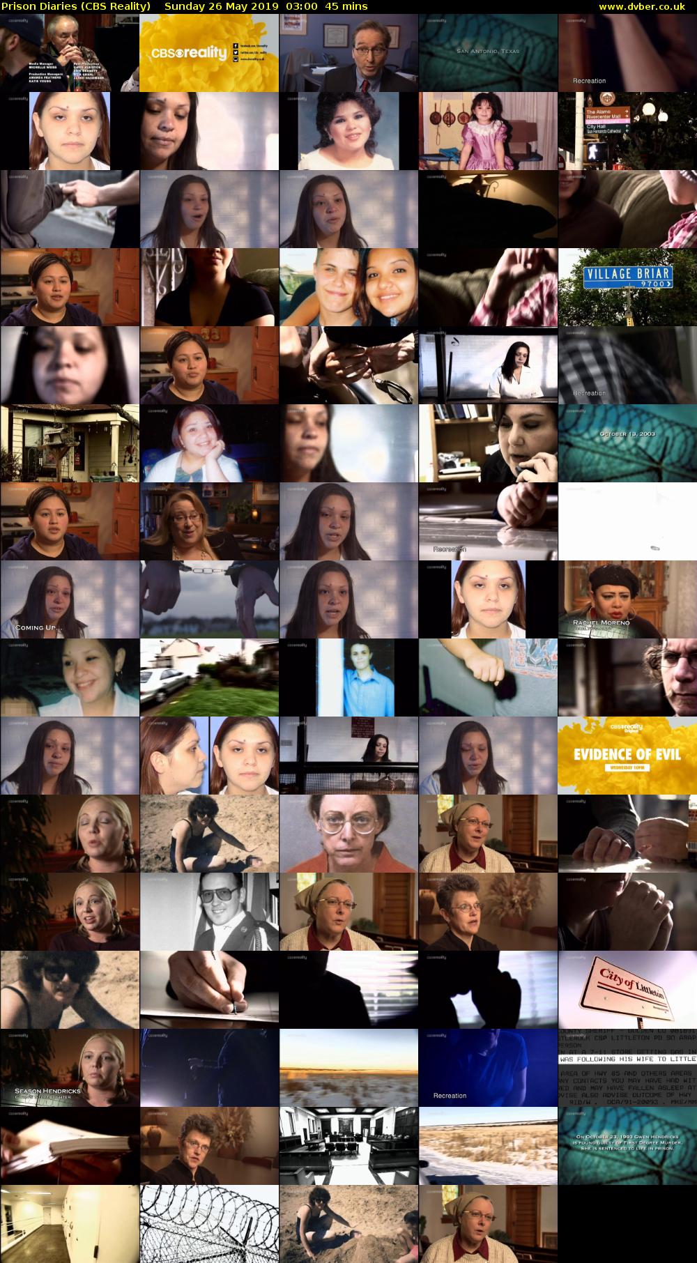 Prison Diaries (CBS Reality) Sunday 26 May 2019 03:00 - 03:45