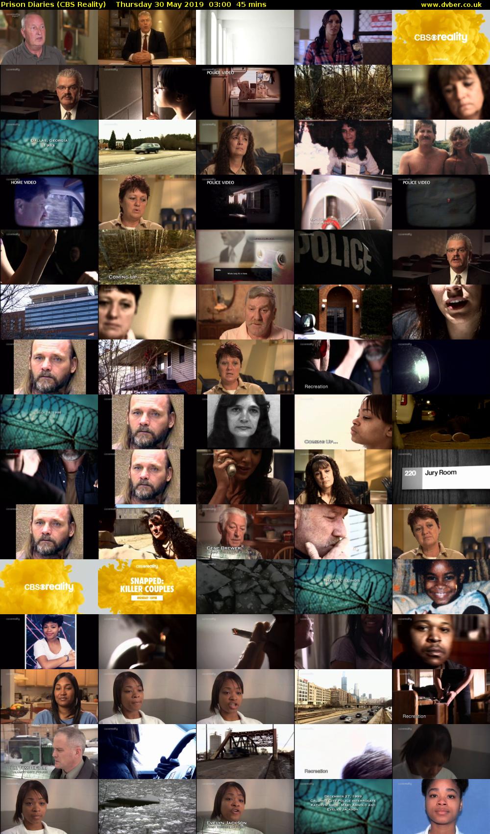 Prison Diaries (CBS Reality) Thursday 30 May 2019 03:00 - 03:45