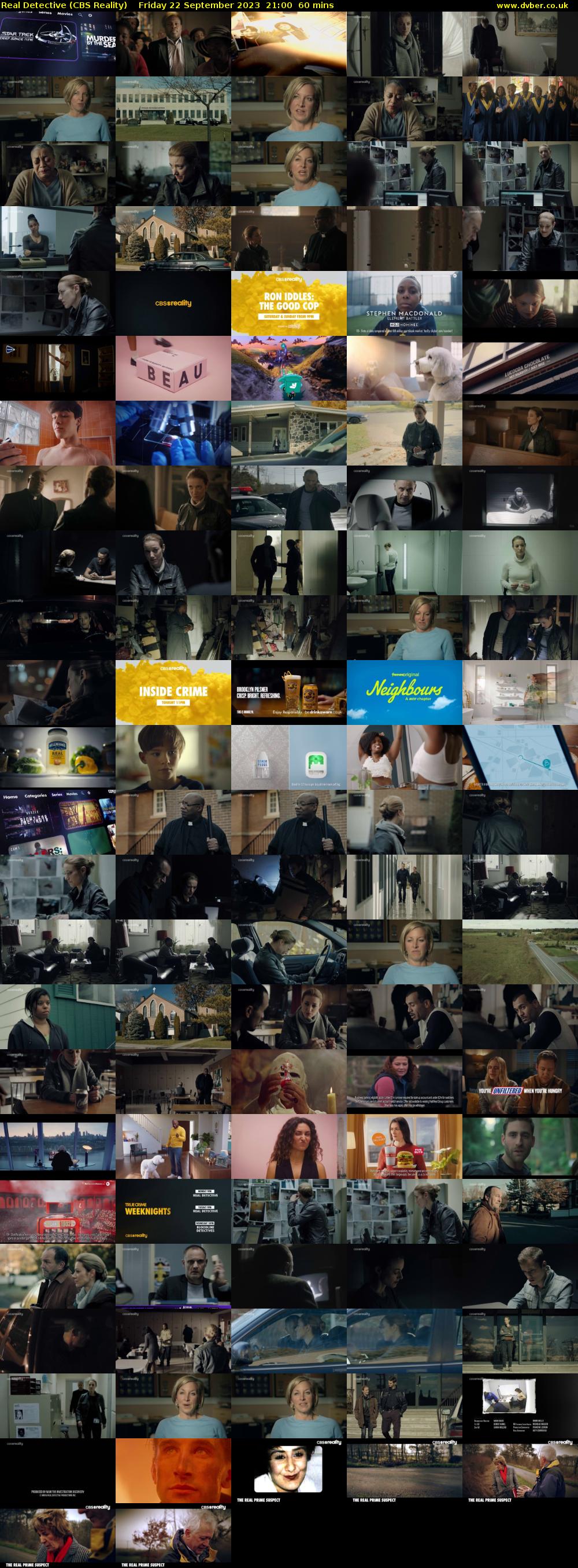 Real Detective (CBS Reality) Friday 22 September 2023 21:00 - 22:00