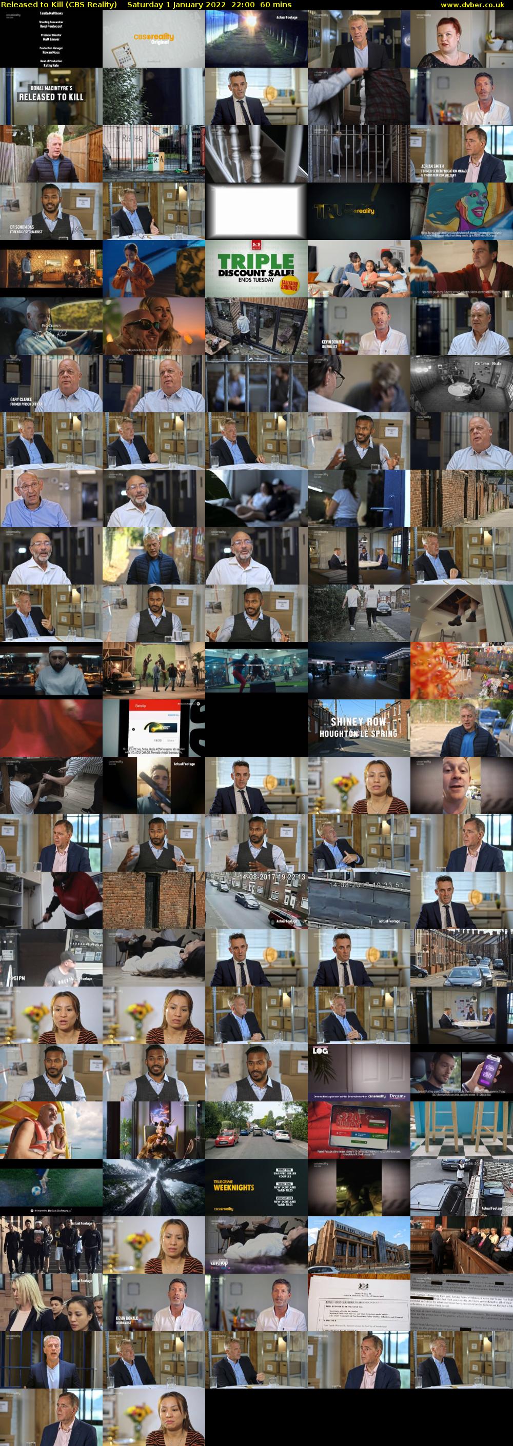 Released to Kill (CBS Reality) Saturday 1 January 2022 22:00 - 23:00