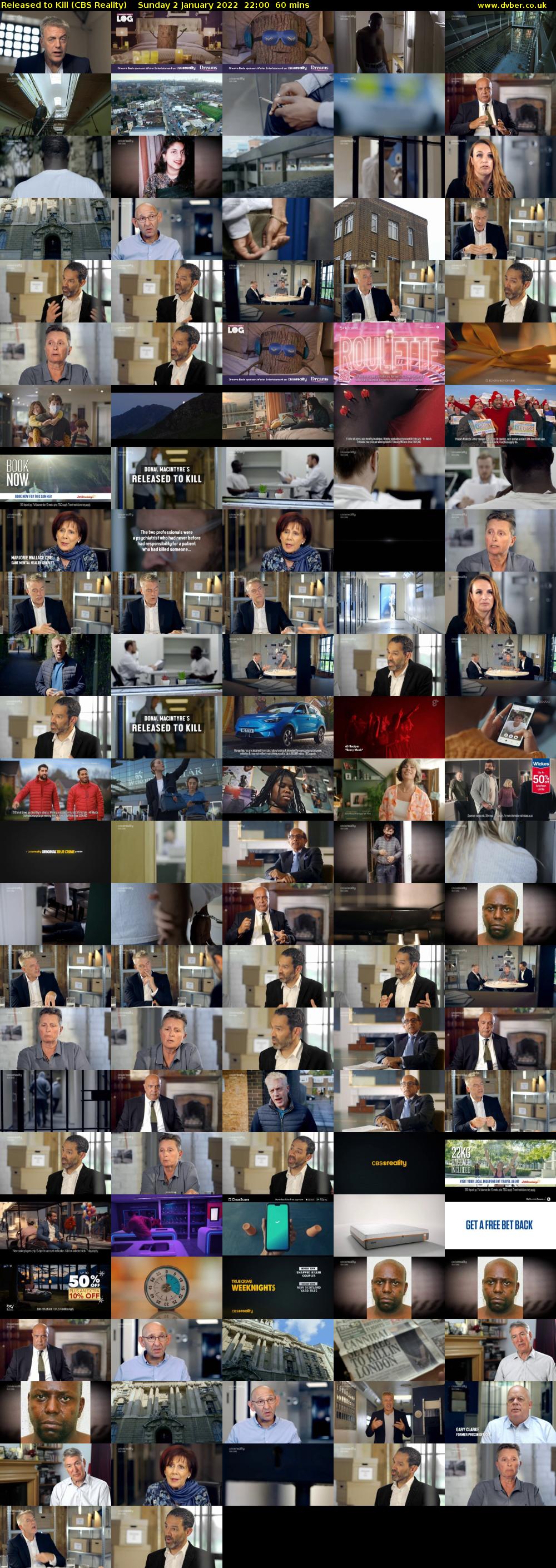 Released to Kill (CBS Reality) Sunday 2 January 2022 22:00 - 23:00