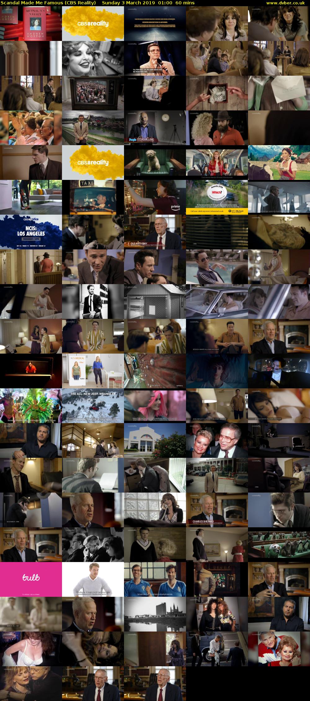 Scandal Made Me Famous (CBS Reality) Sunday 3 March 2019 01:00 - 02:00