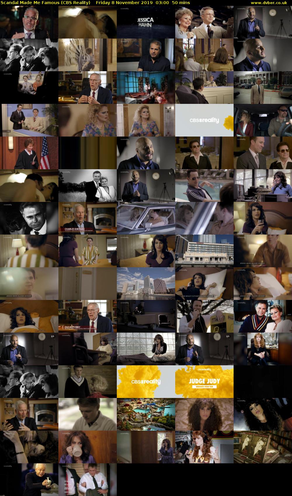 Scandal Made Me Famous (CBS Reality) Friday 8 November 2019 03:00 - 03:50