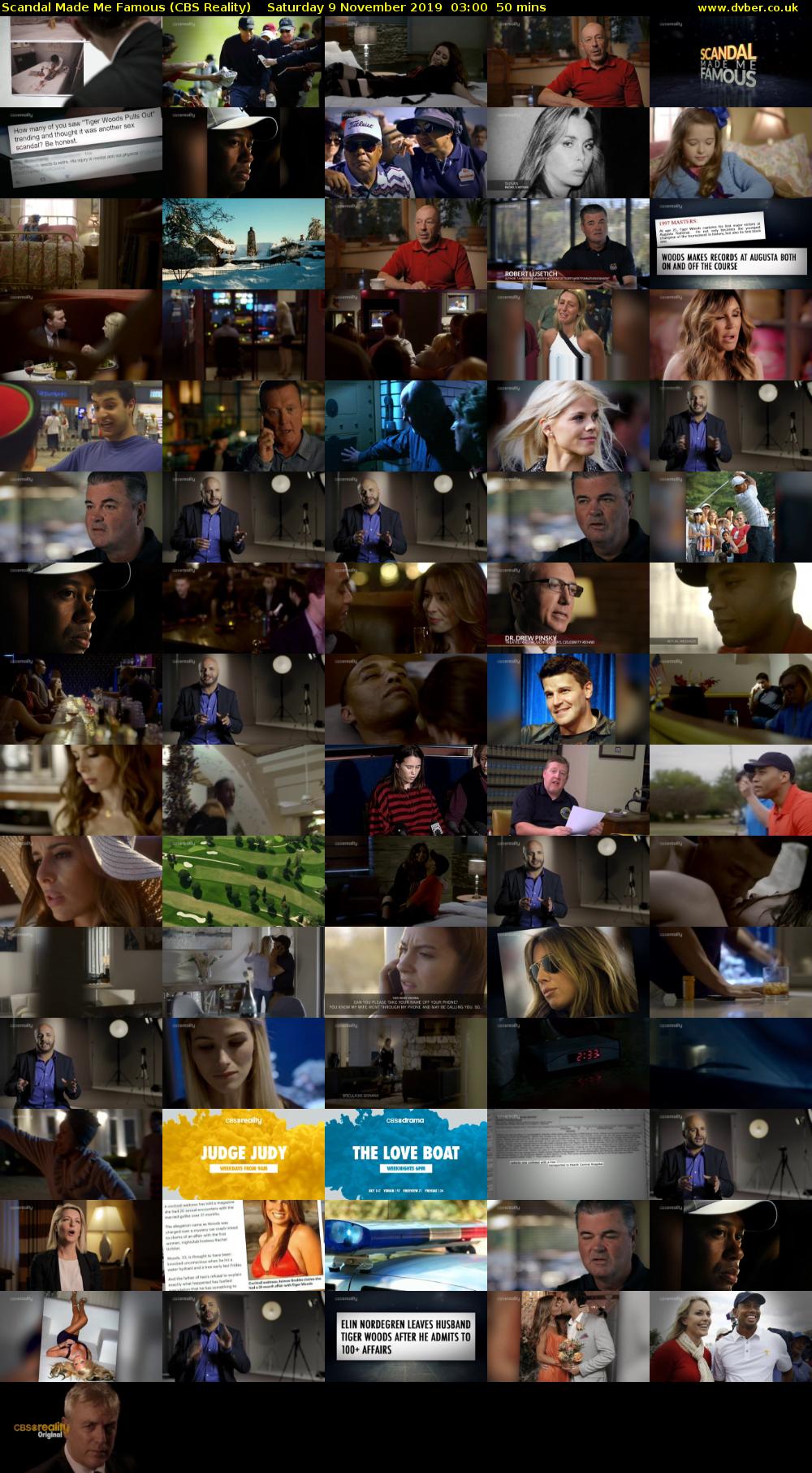 Scandal Made Me Famous (CBS Reality) Saturday 9 November 2019 03:00 - 03:50