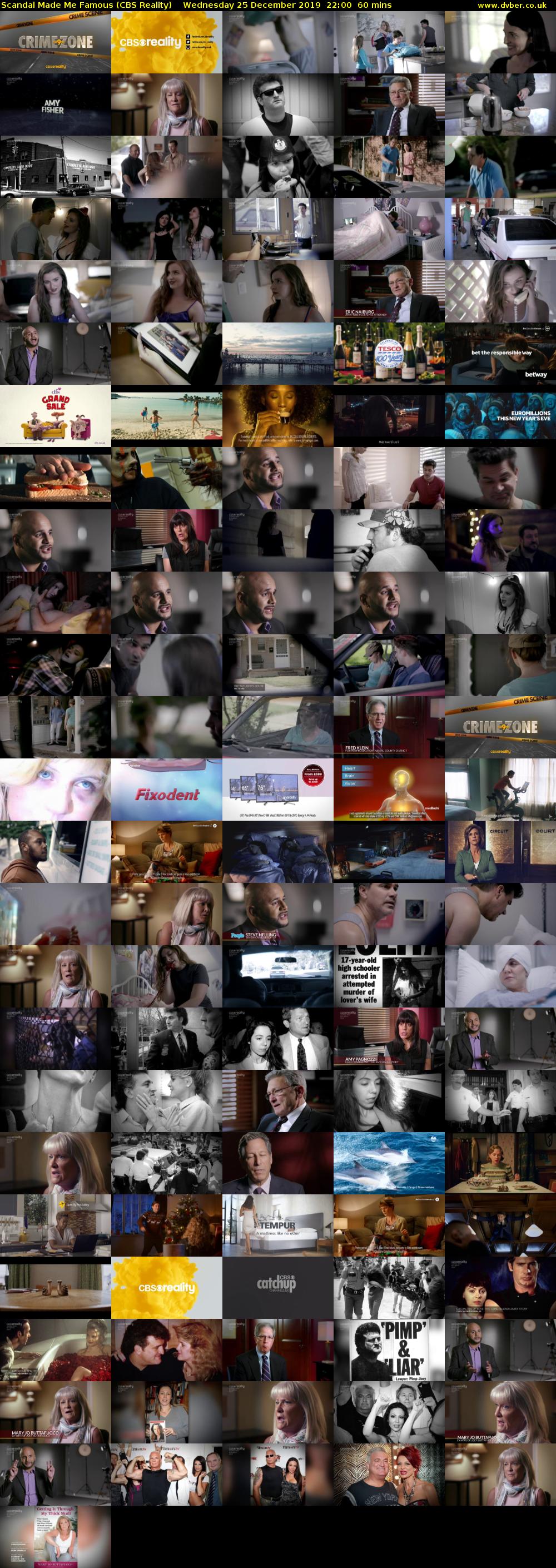 Scandal Made Me Famous (CBS Reality) Wednesday 25 December 2019 22:00 - 23:00