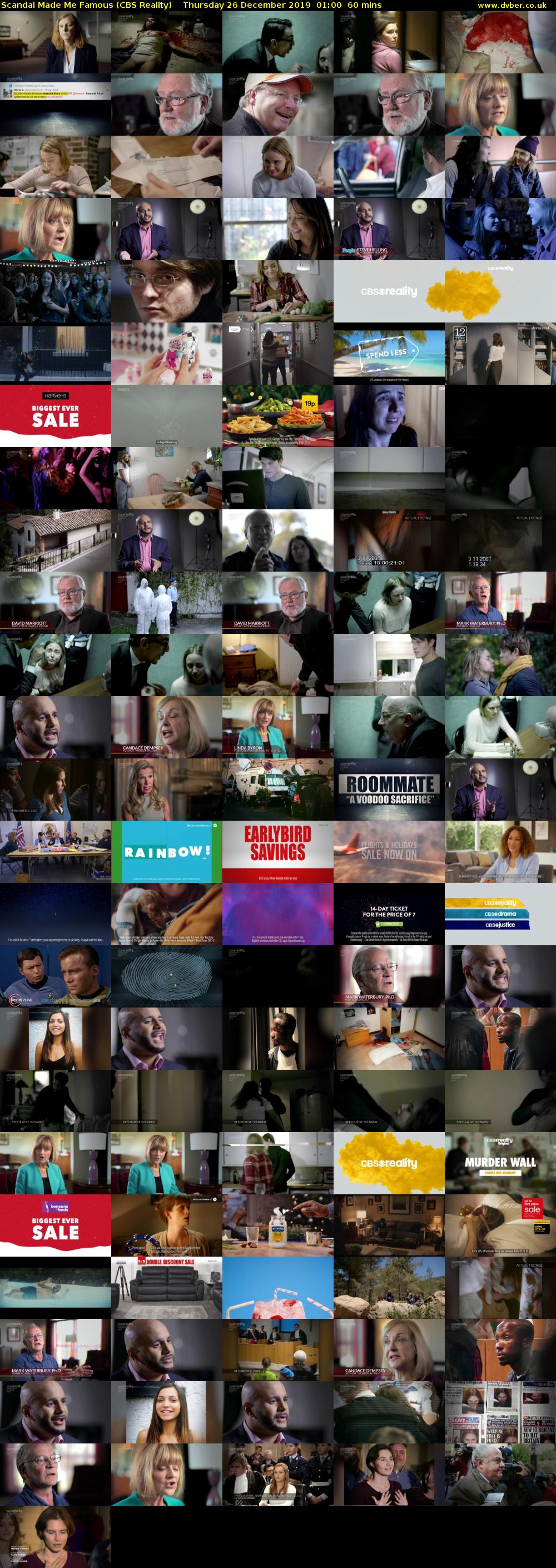 Scandal Made Me Famous (CBS Reality) Thursday 26 December 2019 01:00 - 02:00