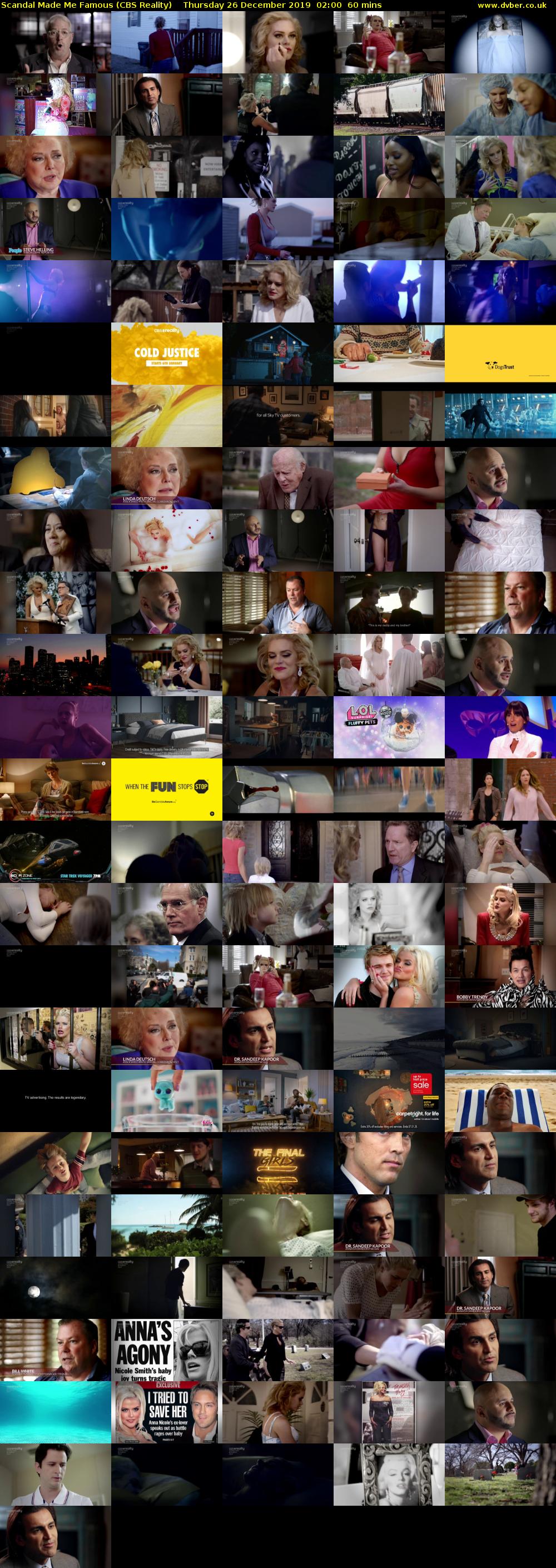 Scandal Made Me Famous (CBS Reality) Thursday 26 December 2019 02:00 - 03:00