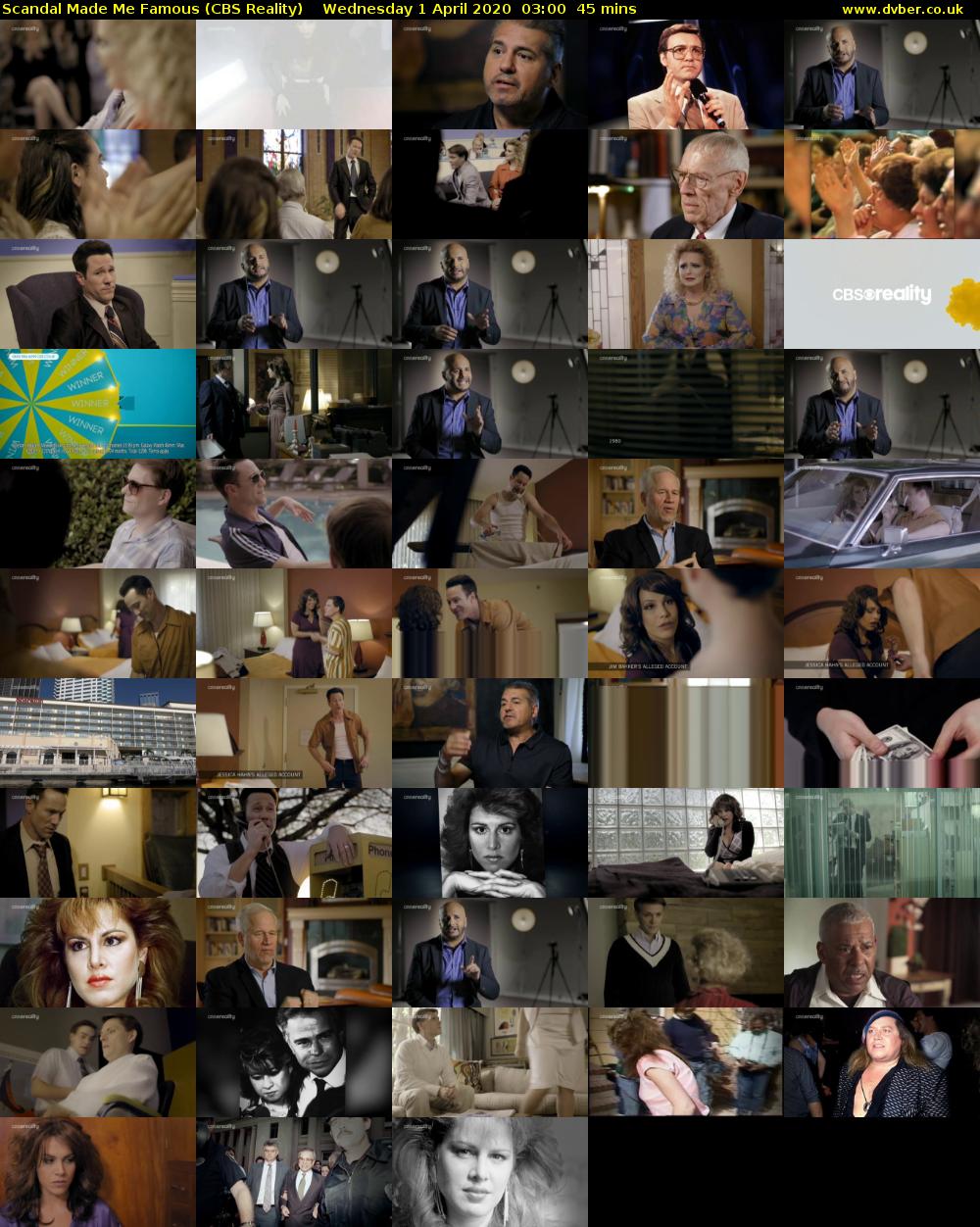 Scandal Made Me Famous (CBS Reality) Wednesday 1 April 2020 03:00 - 03:45