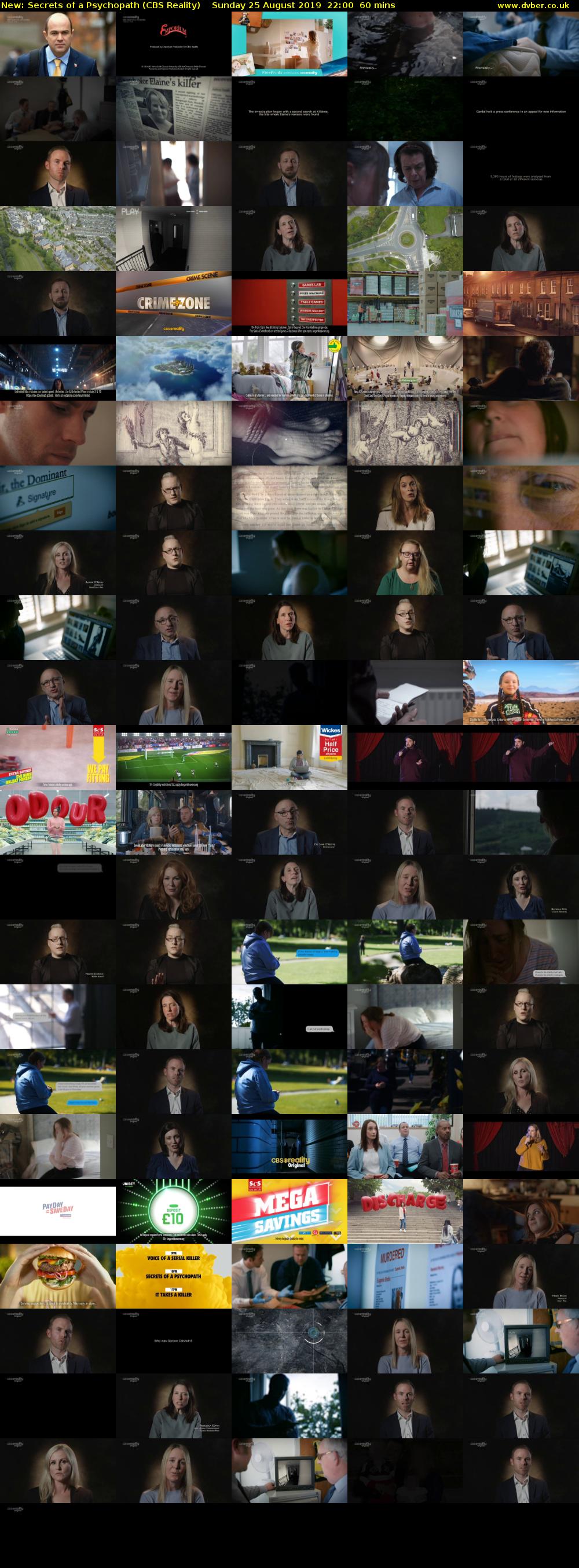 Secrets of a Psychopath (CBS Reality) Sunday 25 August 2019 22:00 - 23:00