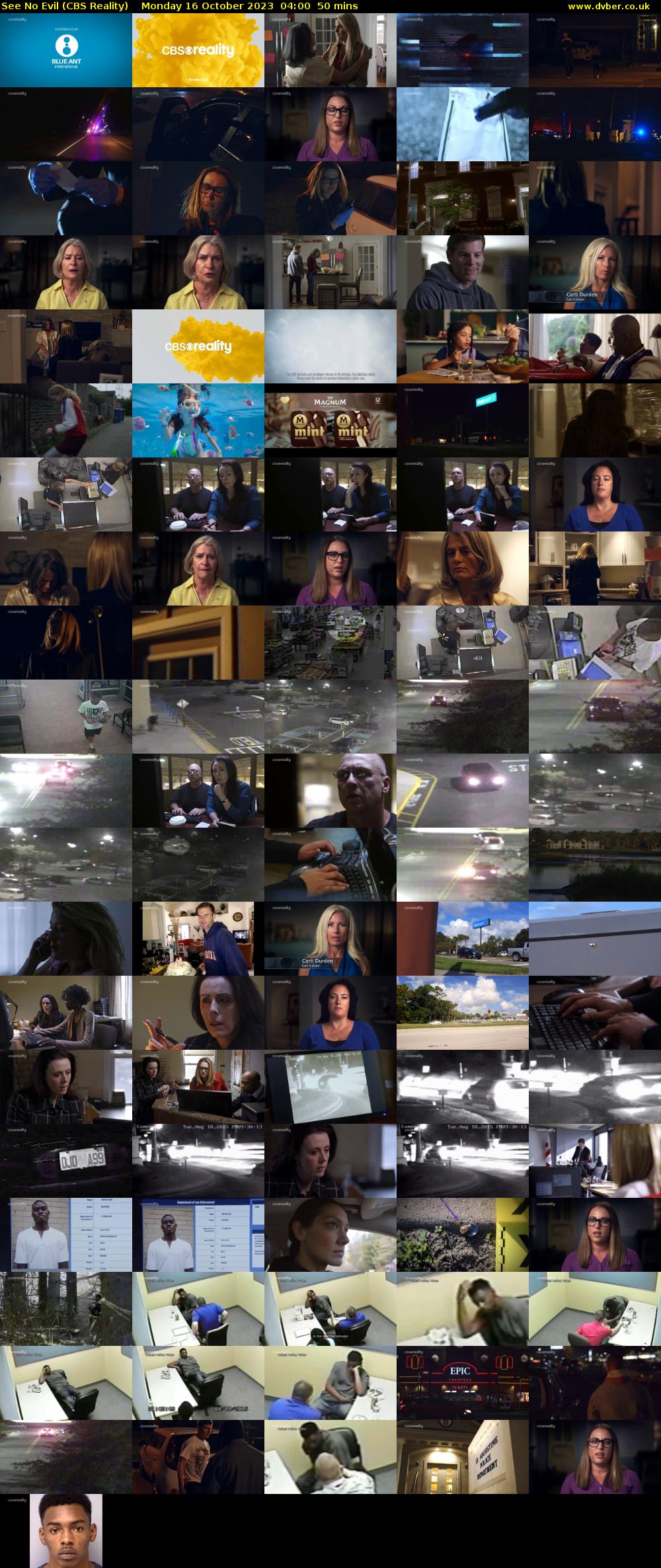 See No Evil (CBS Reality) Monday 16 October 2023 04:00 - 04:50